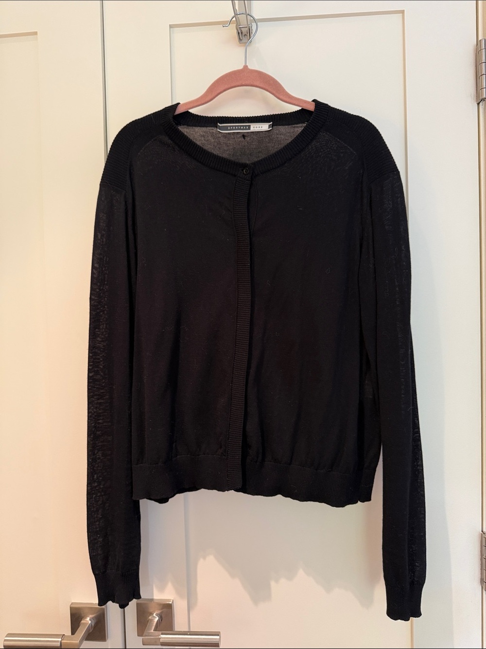 Sportmax Black Button-Front Cardigan